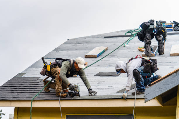 Professional Flat Roof Repair technician working in Pontotoc, MS
